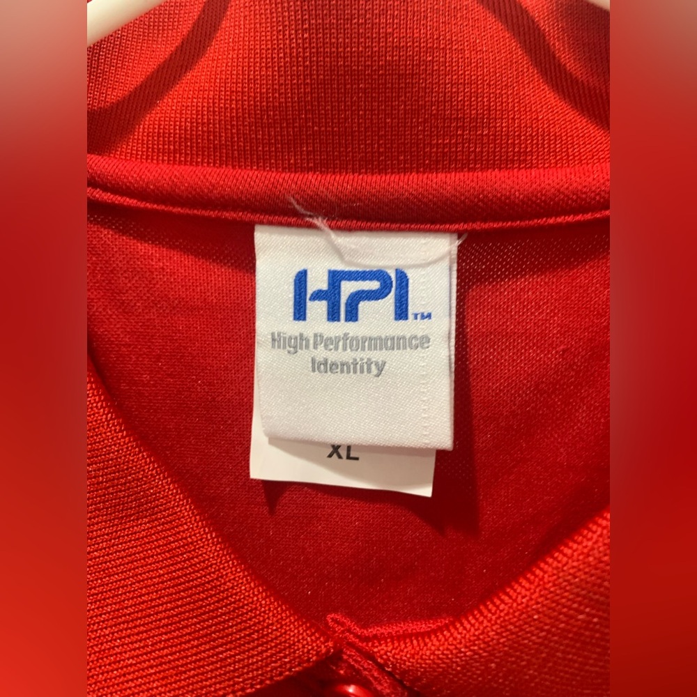 High Performance Identity HPI red polo XL - Picture 3 of 4